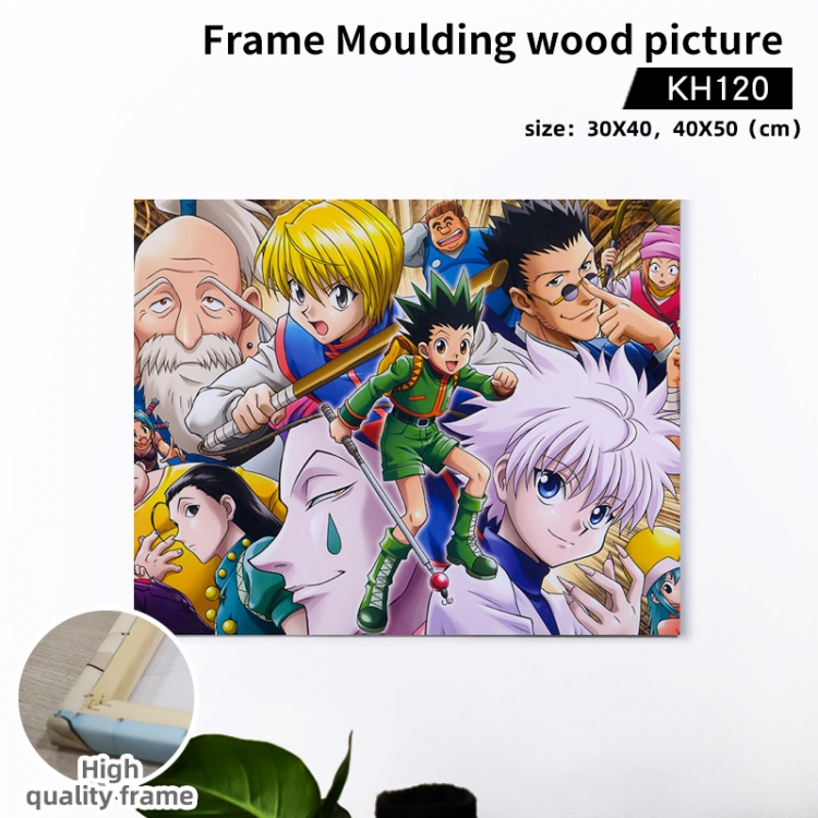 HunterXHunter Anime wooden frame painting 40X50cm support customized pictures KH120