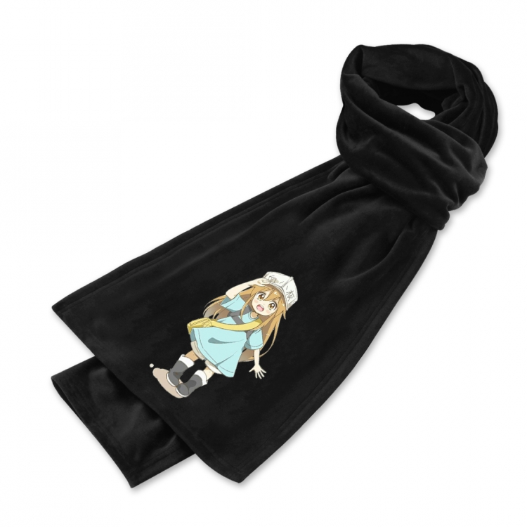 Working cell Anime mink fleece scarf