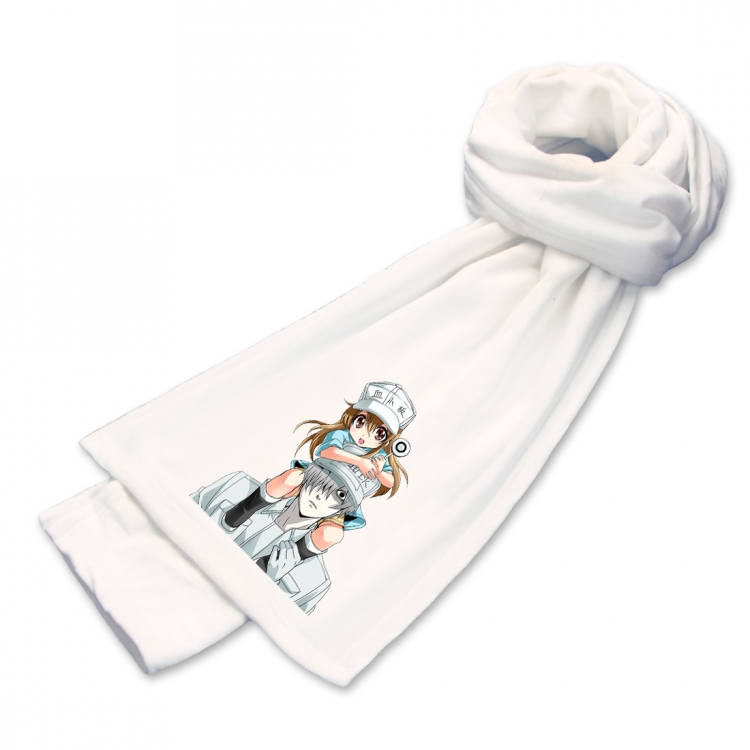 Working cell Anime mink fleece scarf