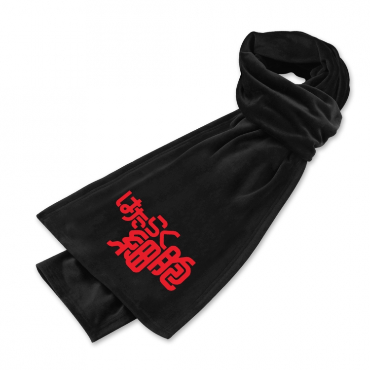 Working cell Anime mink fleece scarf