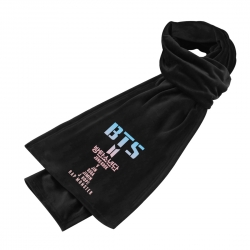 BTS Anime mink fleece scarf