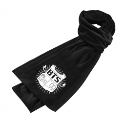 BTS Anime mink fleece scarf