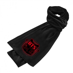 BTS Anime mink fleece scarf