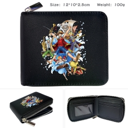 One Piece Anime zipper black l...