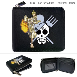 One Piece Anime zipper black l...