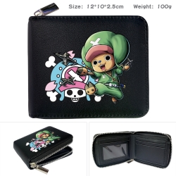 One Piece Anime zipper black l...