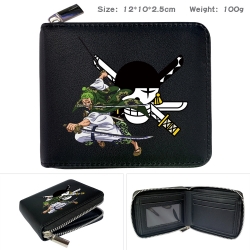 One Piece Anime zipper black l...
