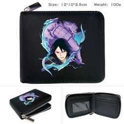 Naruto Anime zipper black leat...