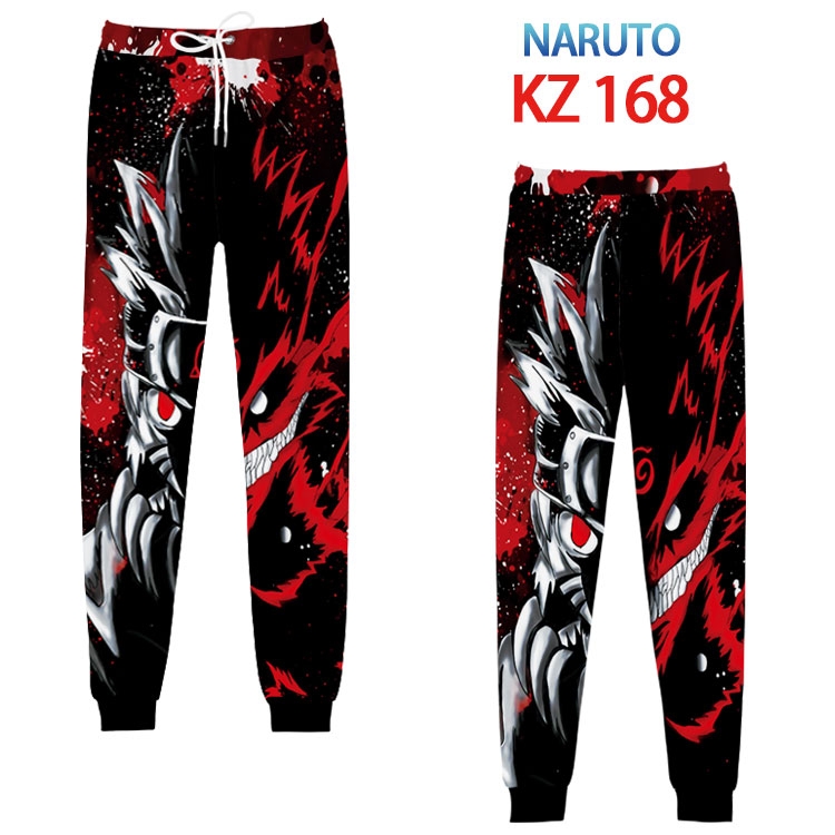 Naruto  Anime digital 3D trousers full color trousers from XS to 4XL KZ 168