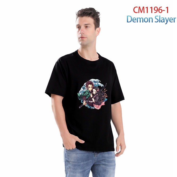 Demon Slayer Kimets Printed short-sleeved cotton T-shirt from S to 4XL  CM 1196 1