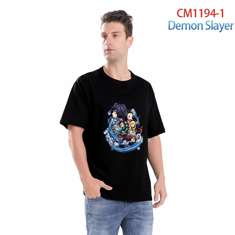 Demon Slayer Kimets Printed short-sleeved cotton T-shirt from S to 4XL CM 1194 1