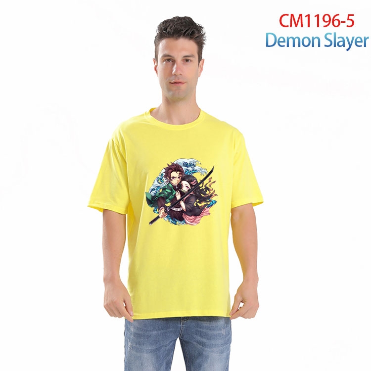 Demon Slayer Kimets Printed short-sleeved cotton T-shirt from S to 4XL CM 1196 5