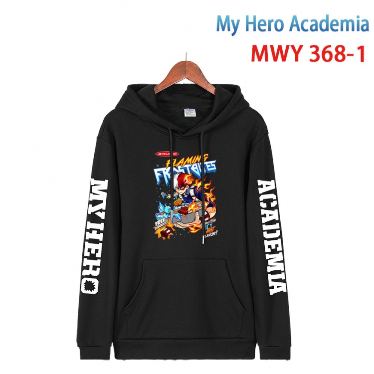 My Hero Academia Cartoon Sleeve Hooded Patch Pocket Cotton Sweatshirt from S to 4XL MWY 368 1