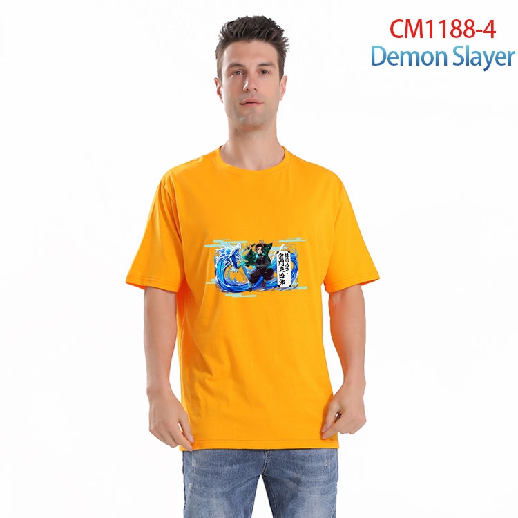 Demon Slayer Kimets Printed short-sleeved cotton T-shirt from S to 4XL  CM 1188 4