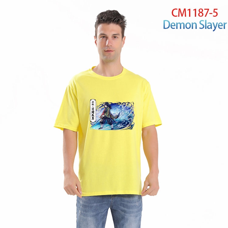Demon Slayer Kimets Printed short-sleeved cotton T-shirt from S to 4XL  CM 1187 5