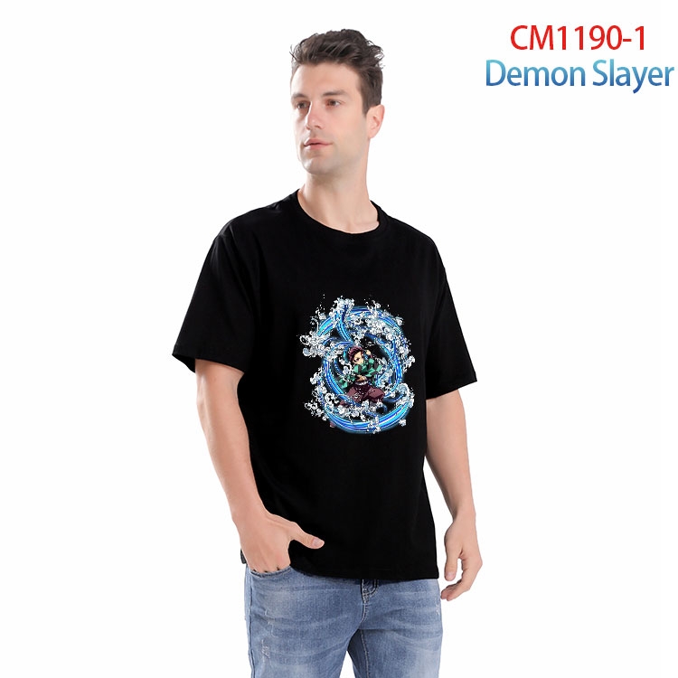 Demon Slayer Kimets Printed short-sleeved cotton T-shirt from S to 4XL CM 1190 1