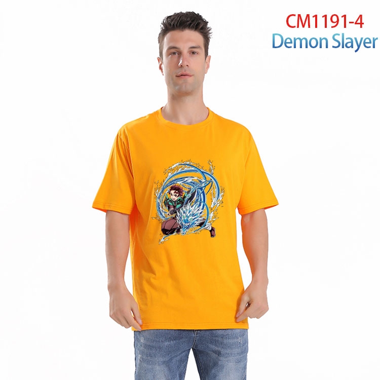 Demon Slayer Kimets Printed short-sleeved cotton T-shirt from S to 4XL  CM 1191 4