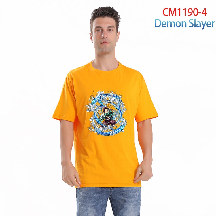 Demon Slayer Kimets Printed short-sleeved cotton T-shirt from S to 4XL  CM 1190 4