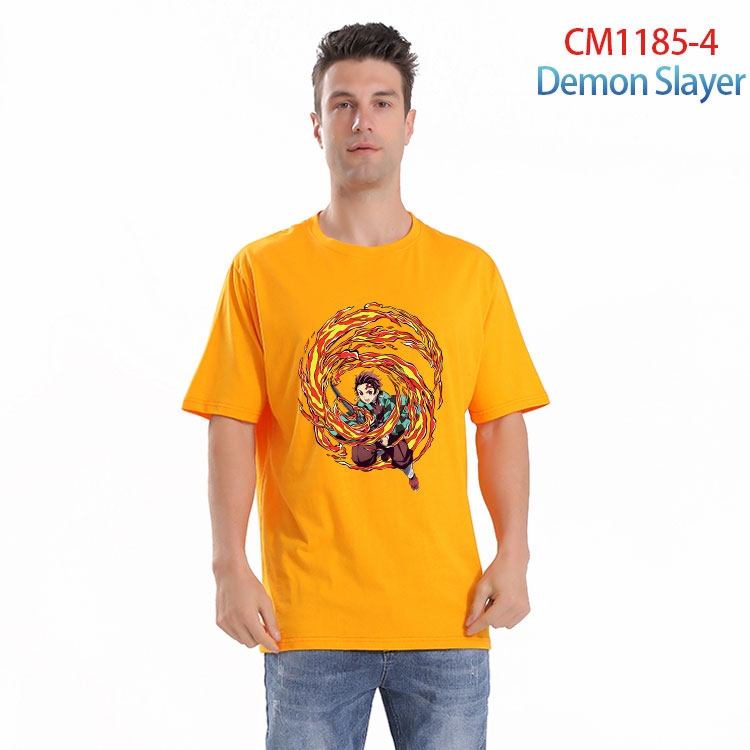 Demon Slayer Kimets Printed short-sleeved cotton T-shirt from S to 4XL CM 1185 4