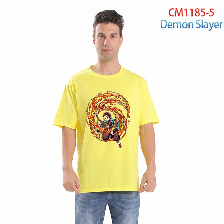 Demon Slayer Kimets Printed short-sleeved cotton T-shirt from S to 4XL  CM 1185 5