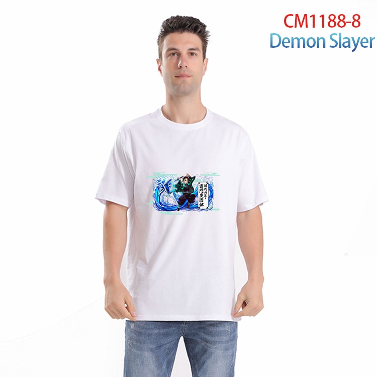 Demon Slayer Kimets Printed short-sleeved cotton T-shirt from S to 4XL CM 1188 8