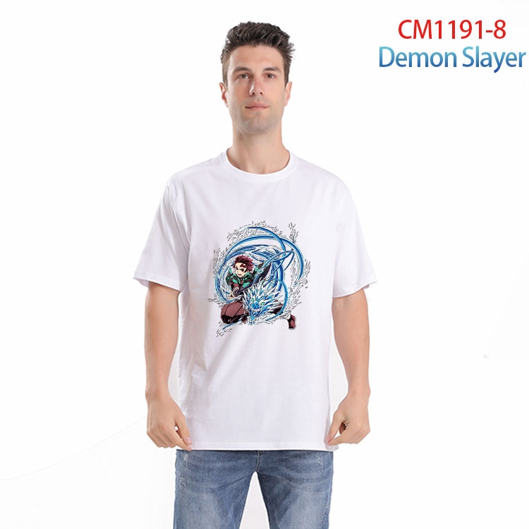 Demon Slayer Kimets Printed short-sleeved cotton T-shirt from S to 4XL CM 1191 8