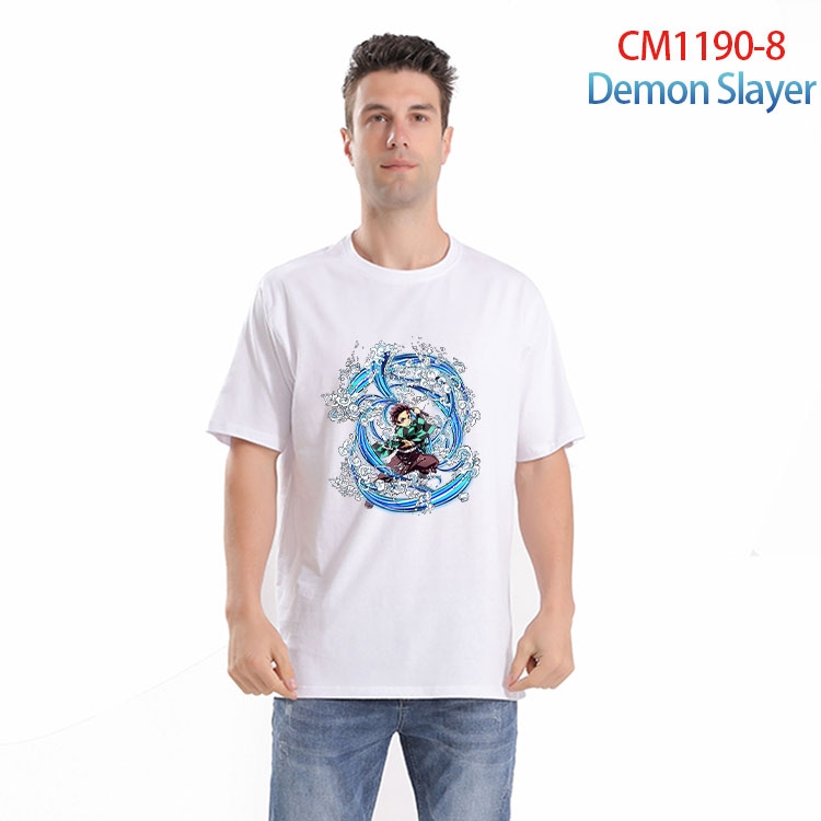 Demon Slayer Kimets Printed short-sleeved cotton T-shirt from S to 4XL CM 1190 8
