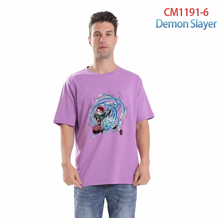 Demon Slayer Kimets Printed short-sleeved cotton T-shirt from S to 4XL CM 1191 6