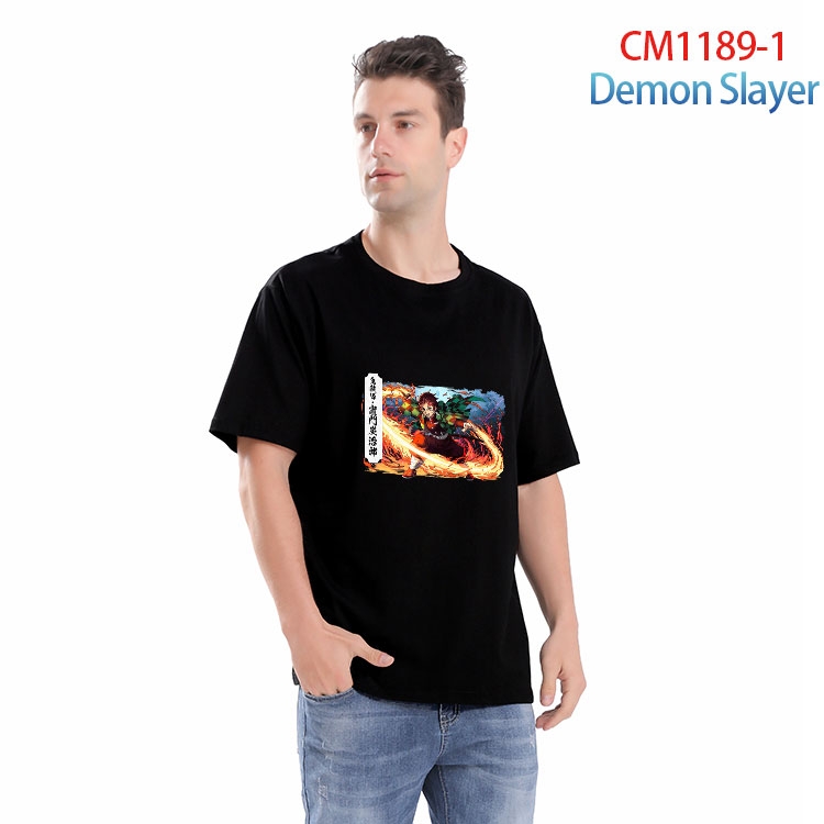 Demon Slayer Kimets Printed short-sleeved cotton T-shirt from S to 4XL CM 1189 1