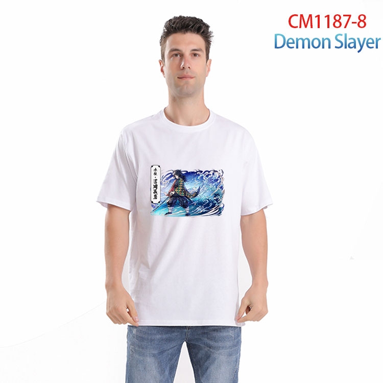 Demon Slayer Kimets Printed short-sleeved cotton T-shirt from S to 4XL CM 1187 8
