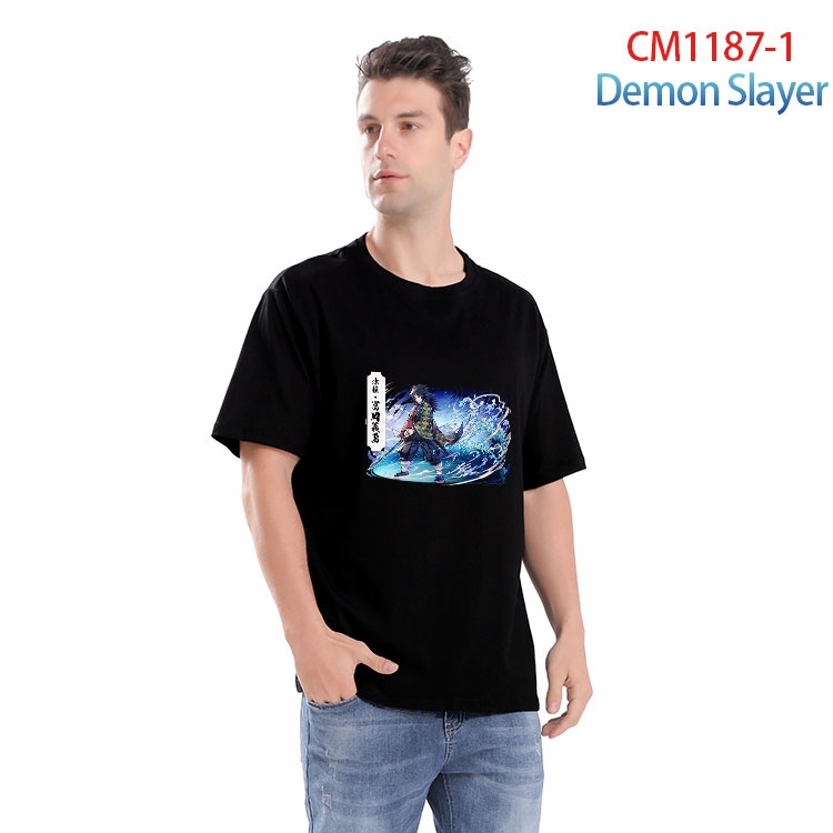 Demon Slayer Kimets Printed short-sleeved cotton T-shirt from S to 4XL CM 1187 1