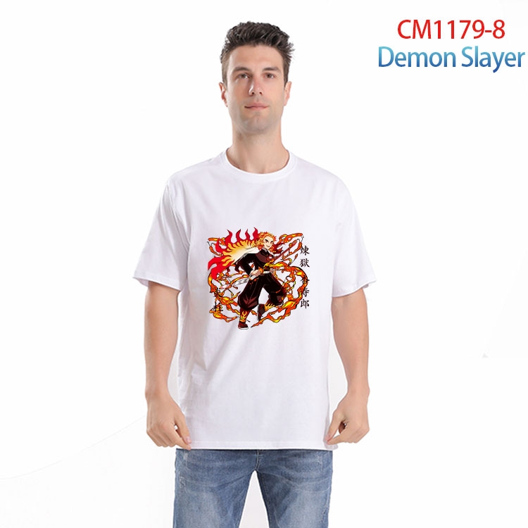 Demon Slayer Kimets Printed short-sleeved cotton T-shirt from S to 4XL CM 1179 8