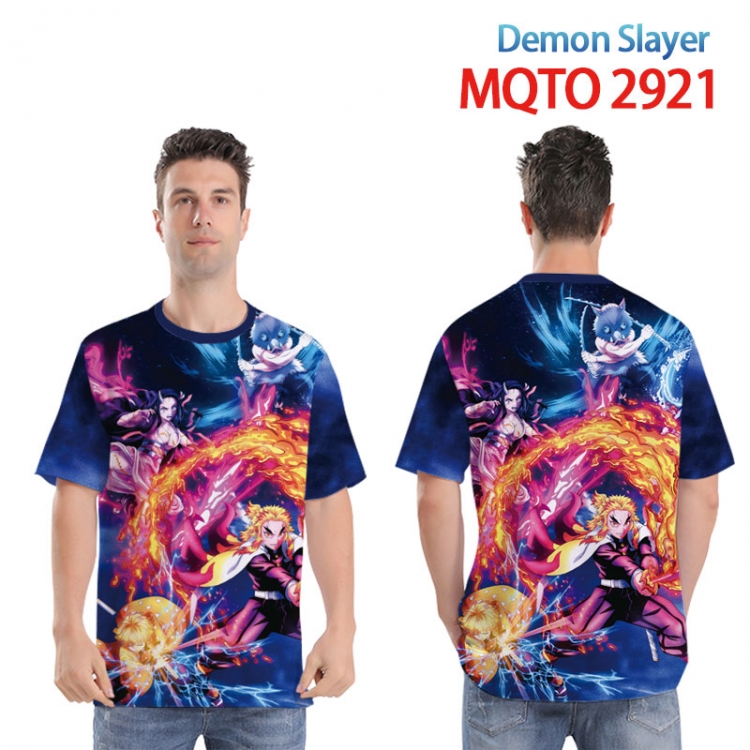 Demon Slayer Kimets Full color printed short sleeve T-shirt from XXS to 4XL  MQTO-2921