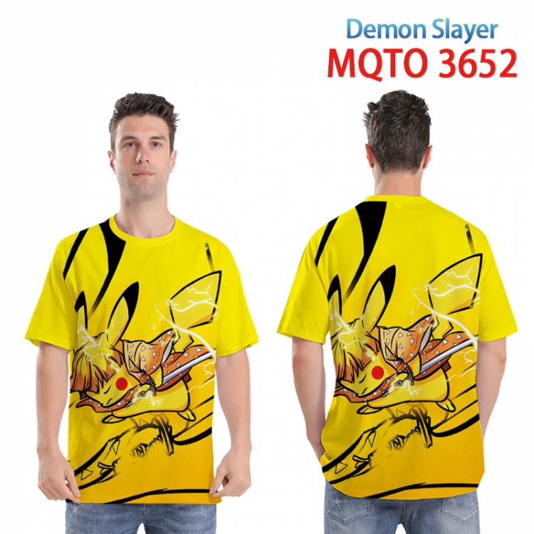 Demon Slayer Kimets Full color printed short sleeve T-shirt from XXS to 4XL  MQTO 3652