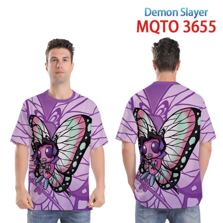 Demon Slayer Kimets Full color printed short sleeve T-shirt from XXS to 4XL MQTO 3655