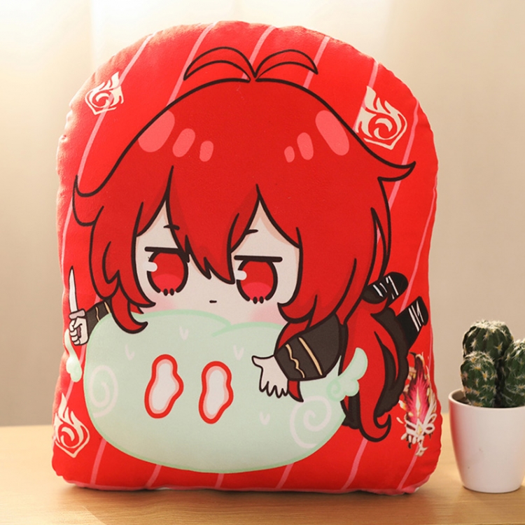 Genshin Impact Double Sided Printing Plush Pillow Cushion Pillow 35CM