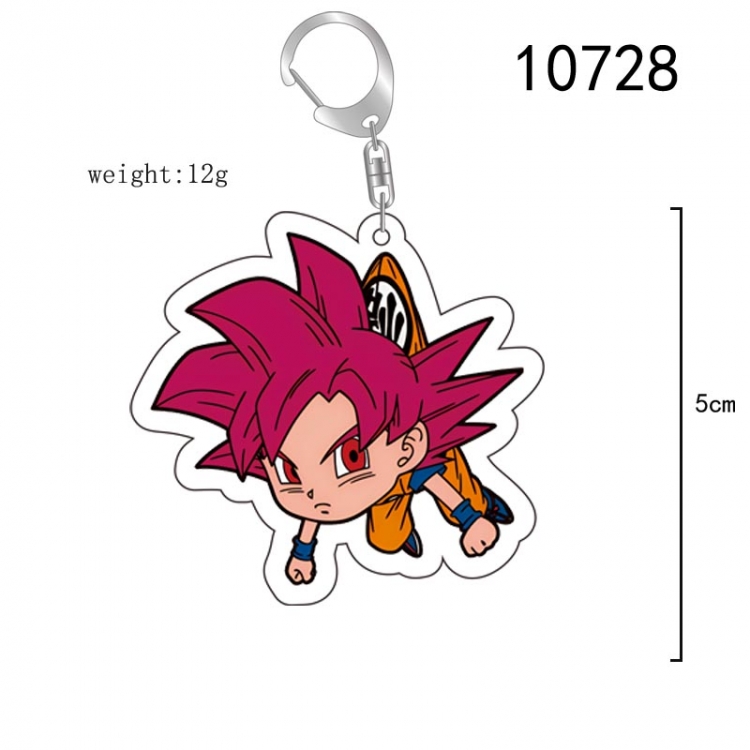 DRAGON BALL Anime acrylic Key Chain  price for 5 pcs 10728