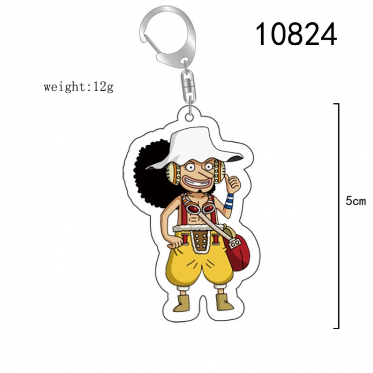 One Piece Anime acrylic Key Chain  price for 5 pcs 10824