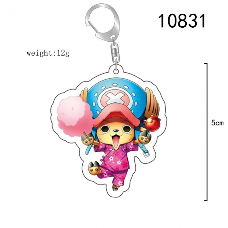 One Piece Anime acrylic Key Chain  price for 5 pcs 10831