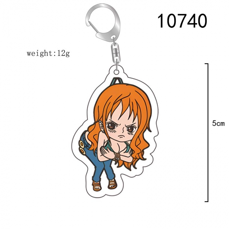 One Piece Anime acrylic Key Chain  price for 5 pcs 10740
