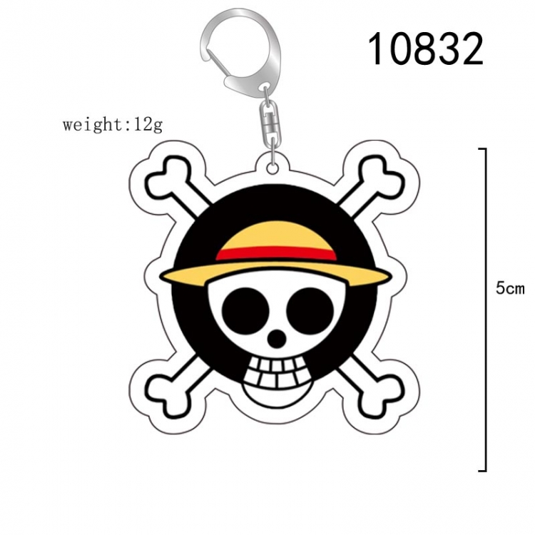One Piece Anime acrylic Key Chain  price for 5 pcs 10832