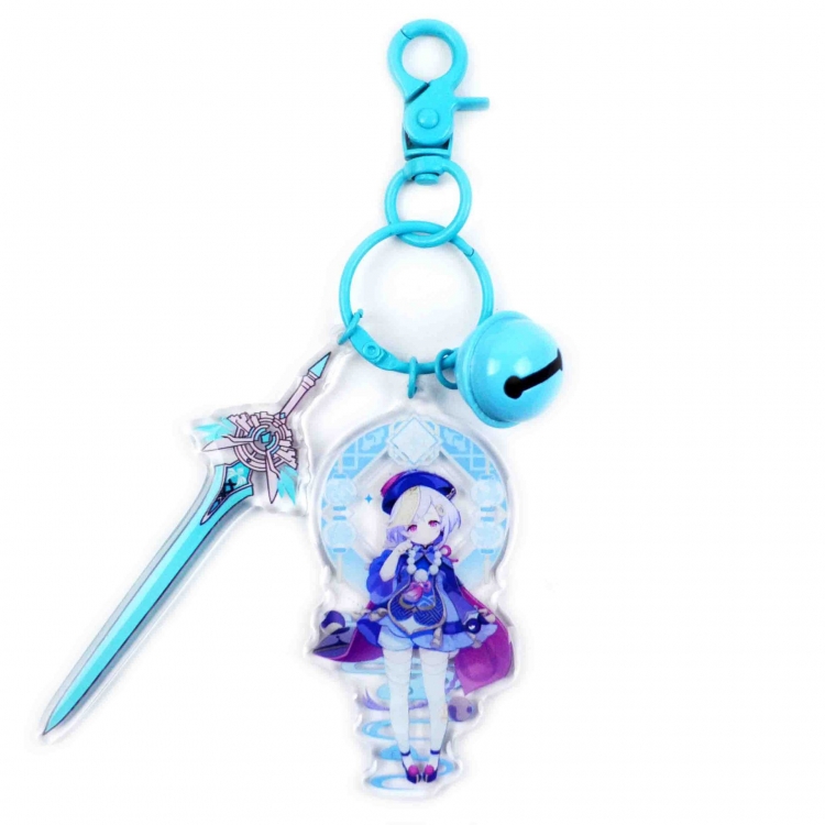 Genshin Impact  Acrylic bell key chain bag pendant jewelry price for 2 pcs 