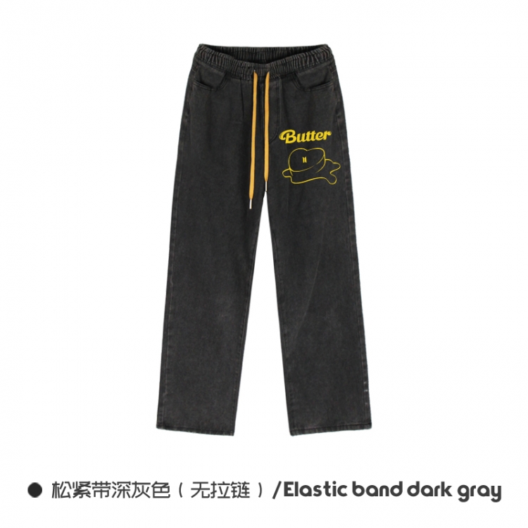 butter Elasticated No-Zip Denim Trousers from M to 3XL  NZCK01-11