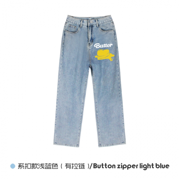 butter Elasticated No-Zip Denim Trousers from M to 3XL NZCK03-8