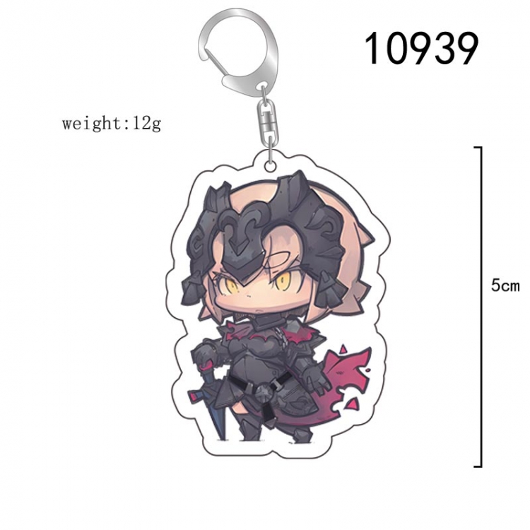 Fate Stay Night  Anime acrylic Key Chain price for 5 pcs  10939