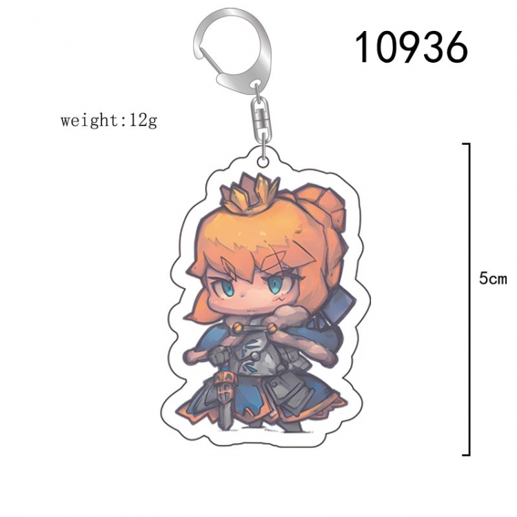 Fate Stay Night  Anime acrylic Key Chain price for 5 pcs  10936