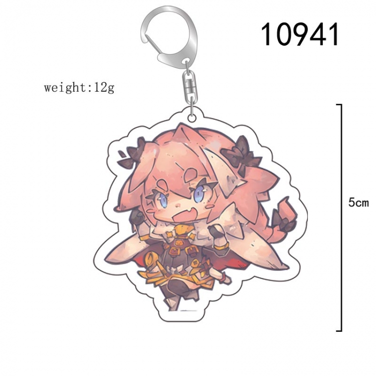Fate Stay Night  Anime acrylic Key Chain price for 5 pcs   10941