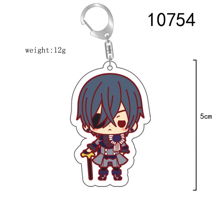 Kuroshitsuji Anime acrylic Key Chain  price for 5 pcs 10754