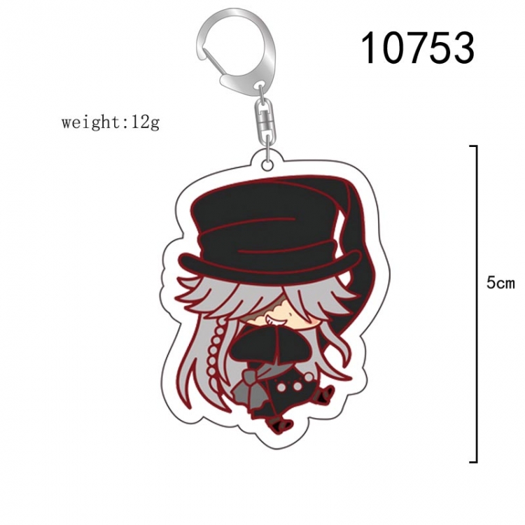 Kuroshitsuji Anime acrylic Key Chain  price for 5 pcs 10753