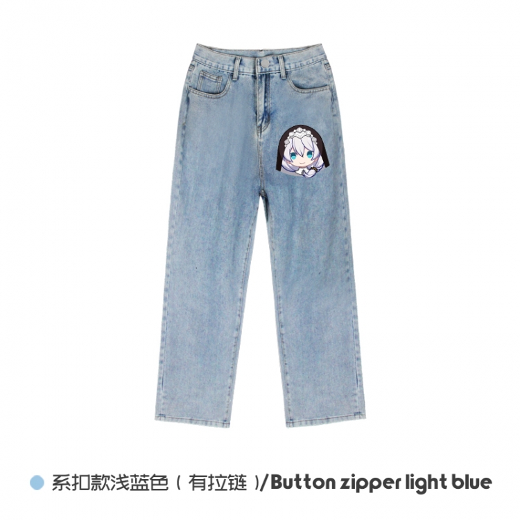 Collapse 3 Elasticated No-Zip Denim Trousers from M to 3XL NZCK03-12